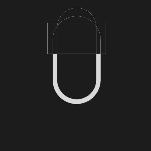 Subtracted Rectangle Photoshop: Siri Icon