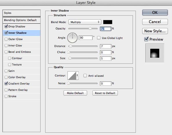 Inner Shadow Photoshop: Siri Icon