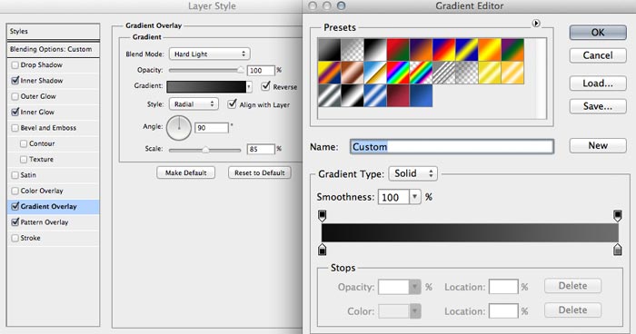 Middle Gradient Tutorial + PSD: Skyrim Icon
