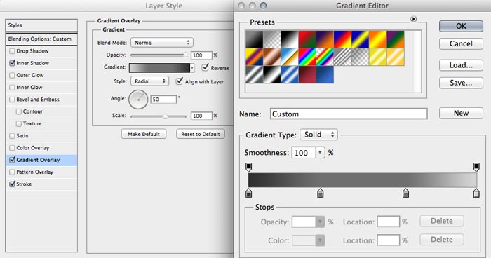 Silver Gradient Tutorial + PSD: Skyrim Icon