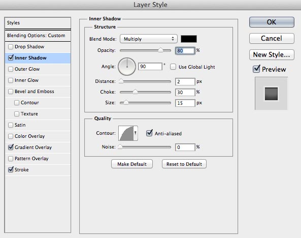 Silver Inner Shadow Tutorial + PSD: Skyrim Icon