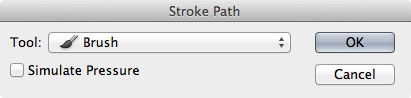Stroke Path Photoshop: Abstract Fireworks