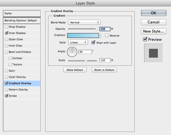 Gradient Overlay Photoshop: Search Bar
