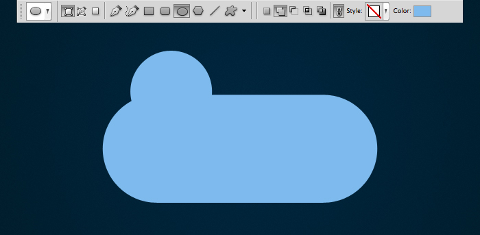 Photoshop: Cloud Icon